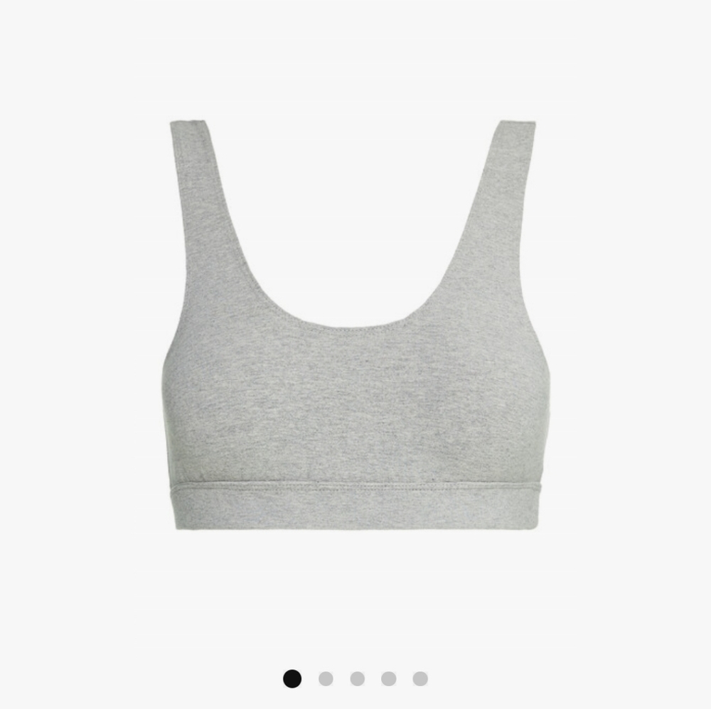 Good American Grey Scoop Bra